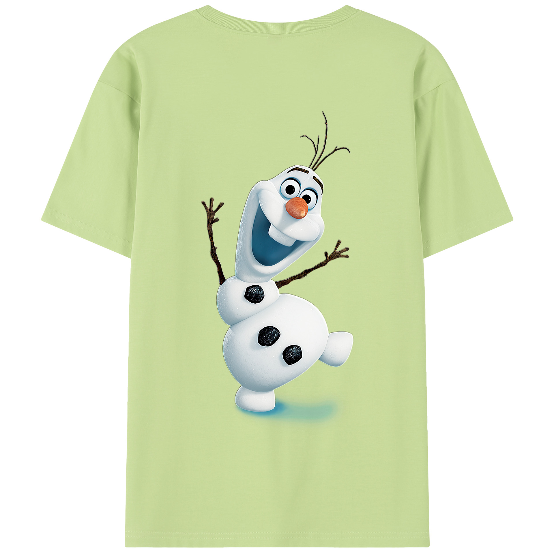 （画像用） アナと雪の女王 アンナ エルサ Frozen Anna Elsa 綿100％半袖Tシャツ（背面プリント）